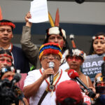 Indígenas de Tungurahua se suman al paro nacional en Ecuador