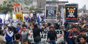 protestas juveniles pensiones Perú