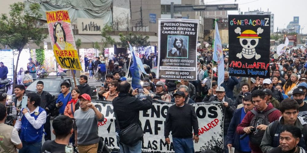 protestas juveniles pensiones Perú