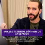 Bukele extiende el régimen de excepción en El Salvador