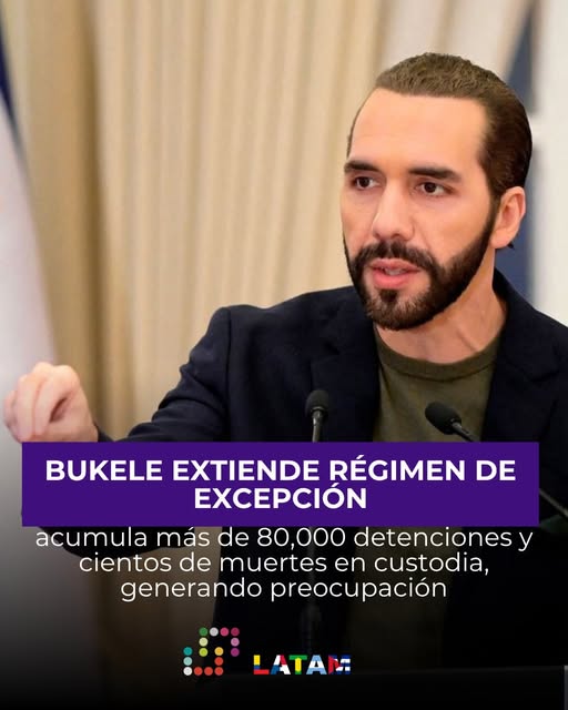 Bukele extiende el régimen de excepción en El Salvador