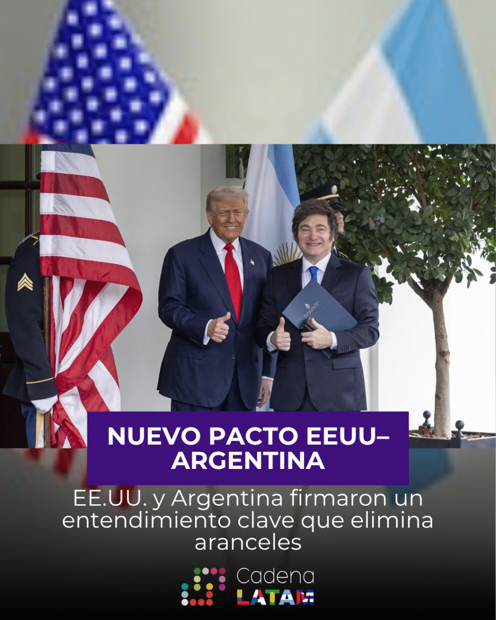 EE.UU. y Argentina sellan nuevo pacto comercial