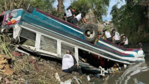 Guatemala: accidente de autobús