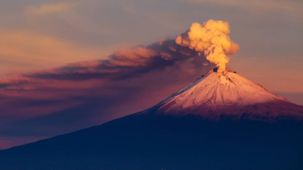 semáforo amarillo popocatépetl