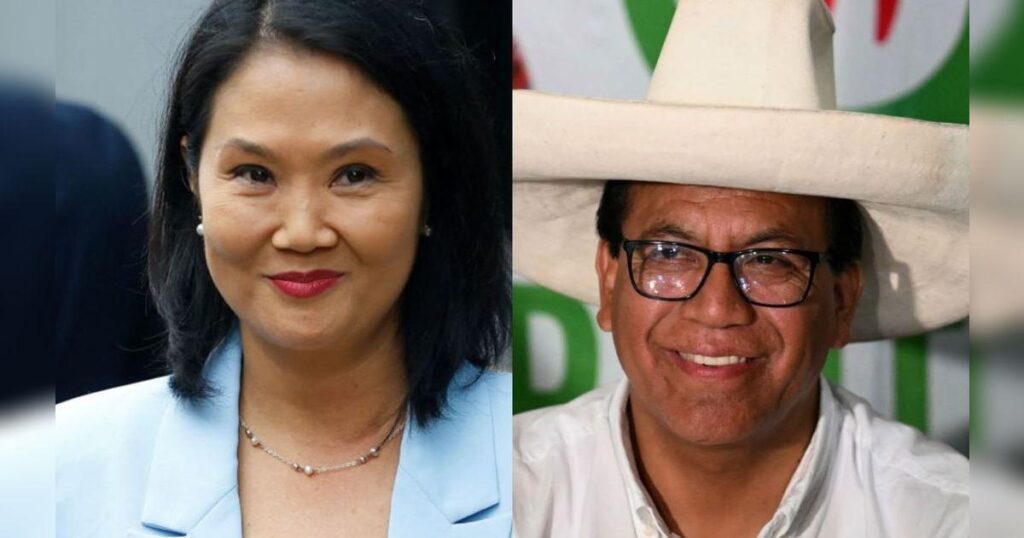 Keiko Fujimori y Roberto Sánchez