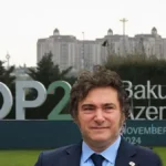 El presidente Javier Milei ordenó retirar a la representación argentina de la cumbre del clima COP29 en Bakú