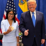 Delcy Rodríguez califica de histórica su reunión con Trump