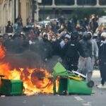 Estudiantes franceses protagonizan violentos enfrentamientos con la policía durante masivas protestas